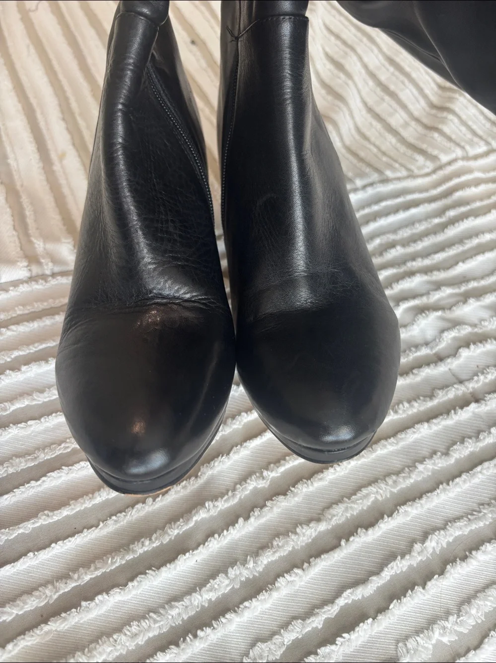 Audrey Brooke Stiletto over the knee leather boots size 8